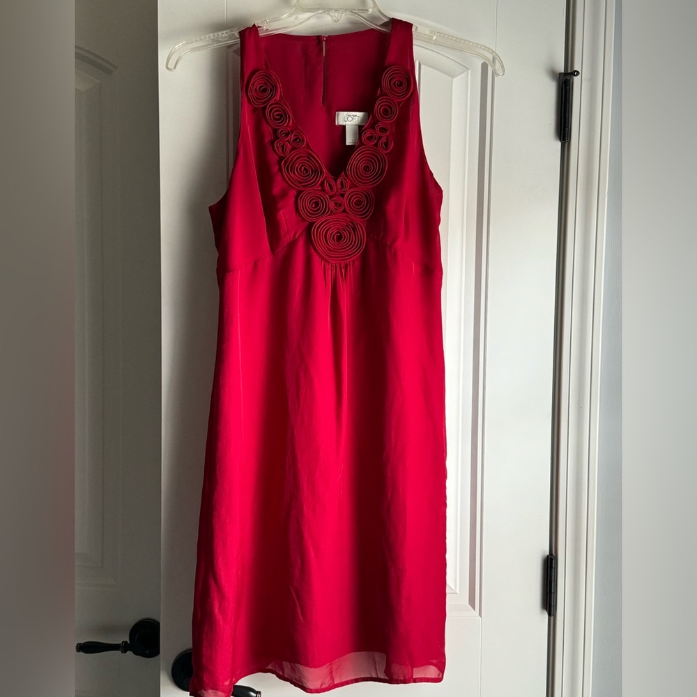 Loft Floral Embellishment Dress